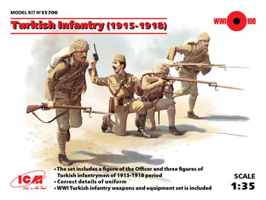 1/35 ICM Turkish Infantry (1915-1918) (4 figures)