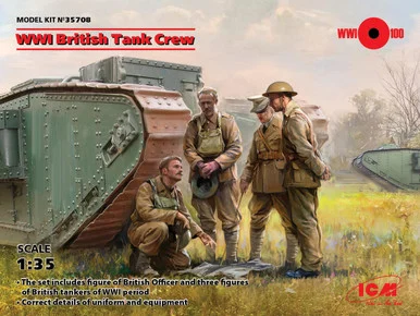 1/35 ICM WWI British Tank Crew (4 figures) - ICM Models