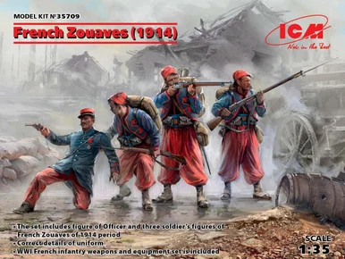 1/35 ICM French Zouaves (1914) (4 figures) - ICM Models