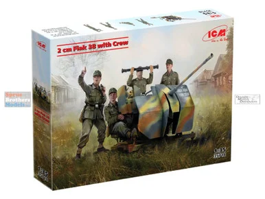 ICM35718 1:35 ICM 2cm Flak 38 with Crew