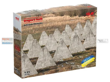 ICM35746 1:35 ICM Dragon's Teeth Anti-Tank Obstacles