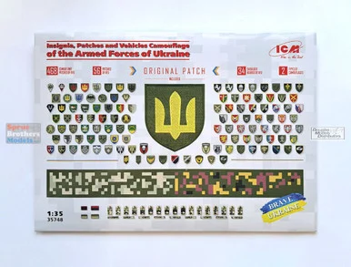ICM35748 1:35 ICM Insignia, Patches and Vehicles Camouflage of the Armed Forces of Ukraine [decals]