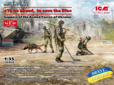 ICM35753 1:35 ICM Sappers of the Armed Forces of Ukraine 'To be ahead, to save the life' Figure Set