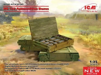1/35 ICM RS-132 Ammunition Boxes (100% new molds)
