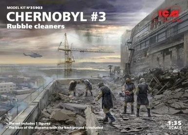 1/35 ICM Chernobyl#3. Rubble cleaners (5 figures) - ICM Models