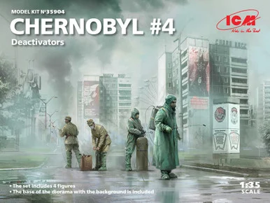 1/35 ICM Chernobyl#4. Deactivators (4 figures) - ICM Models