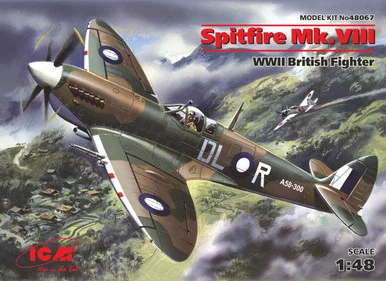 1/48 ICM Spitfire Mk.VIII, WWII British Fighter - ICM Models