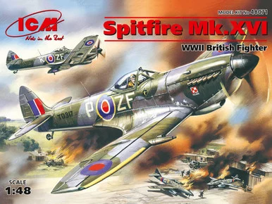 1/48 ICM Spitfire Mk.XVI, WWII British Fighter - ICM Models