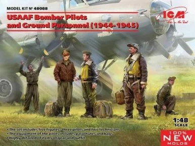 1/48 ICM USAAF Bomber Pilots and Ground Personnel (1944-1945)