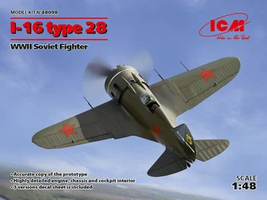 1/48 ICM I-16 type 28, WWII Soviet Fighter