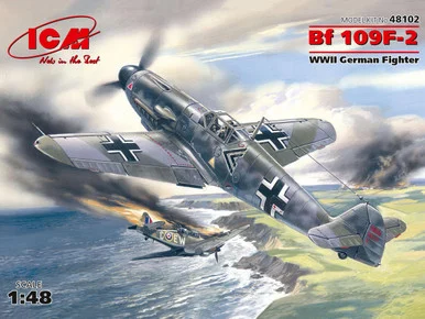 1/48 ICM Messerschmitt Bf 109F-2, WWII German Fighter