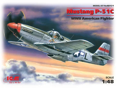 1/48 ICM Mustang P-51C, WWII American Fighter