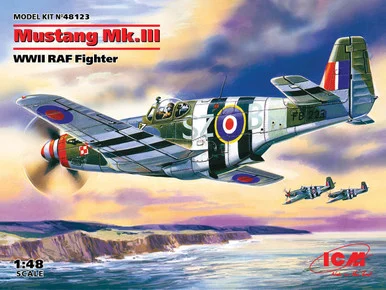 1/48 ICM Mustang Mk.III, WWII RAF Fighter - ICM Models