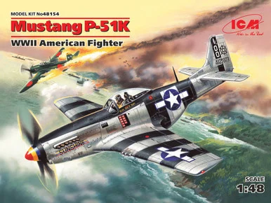 1/48 ICM Mustang P-51K, WWII American Fighter