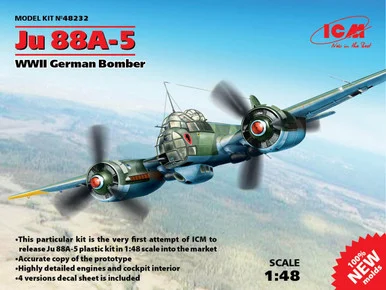 1/48 ICM Ju 88A-5, WWII German Bomber