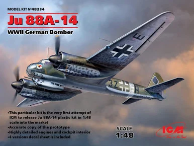 1/48 ICM Ju 88A-14, WWII German Bomber