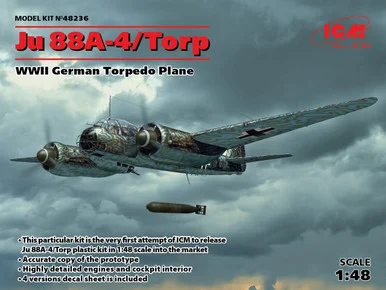 1/48 ICM Ju 88A-4 Torp/A-17, WWII German Torpedo Plane