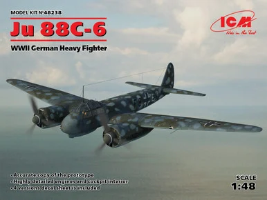 1/48 ICM Ju 88C-6, WWII German Heavy Fighter