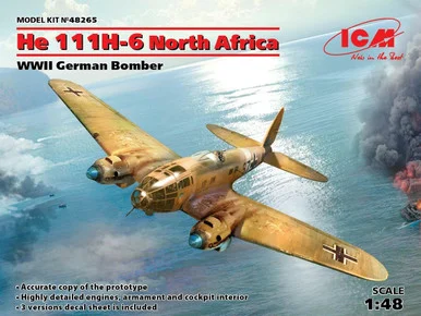 1/48 ICM He 111H-6 North Africa, WWII German Bomber