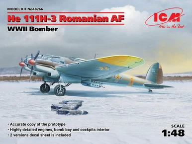 1/48 ICM He 111H-3 Romanian AF, WWII Bomber