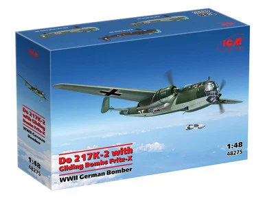 1/48 ICM Do 217K-2 w/ Gliding Bombs Fritz-X Bomber Plastic Model Kit