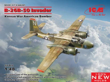 1/48 ICM B-26B-50 Invader, Korean War American Bomber
