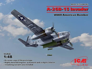 1/48 ICM A-26B-15 Invader, WWII American Bomber