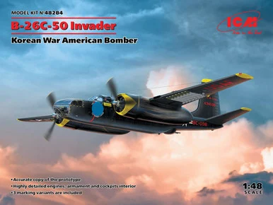 1/48 ICM B-26C-50 Invader Korean War American Bomber