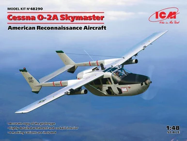 1/48 ICM Cessna O-2A Skymaster, American Reconnaissance Aircraft