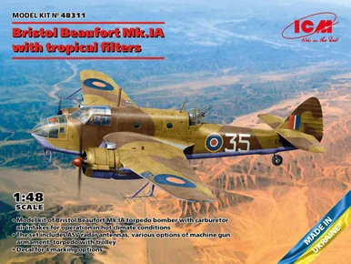 1/48 ICM Bristol Beaufort Mk.IA with tropical filters - ICM Models