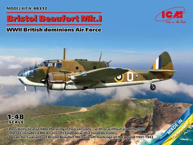 1/48 ICM Bristol Beaufort Mk.I WWII British dominions Air Force - ICM Models