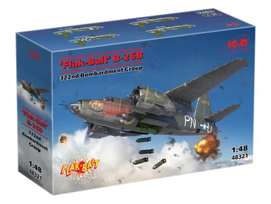1/48 ICM B-26B Marauder Flak Bait Plastic Model Kit