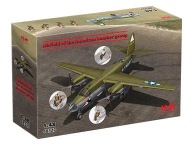 1/48 ICM Airfield of the American Bomber Group B-26 Plastic Model Kit