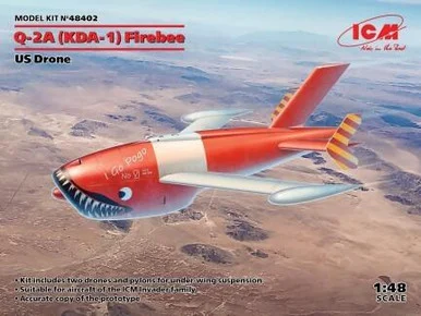 1/48 ICM Q-2A (XM-21, KDA-1) Firebee, US Drone (2 airplanes and pilons) (100% new molds)