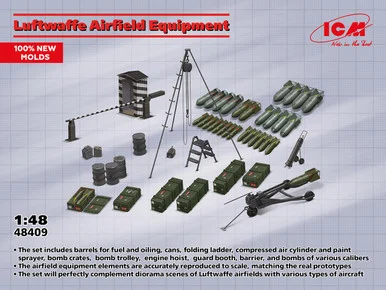 1/48 ICM LW Airfield Equipment Plastic Model Kit - ICM Models
