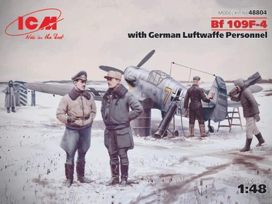 1/48 ICM Bf 109F-4 with German Luftwaffe Personnel