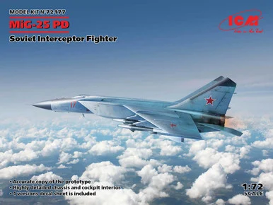 1/72 ICM MiG-25PD, Soviet Interceptor Fighter