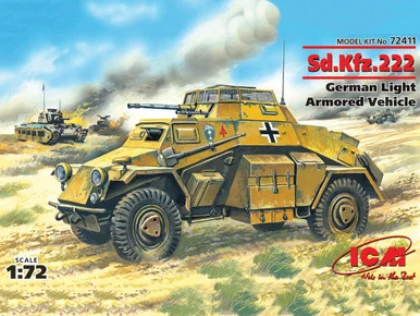 1/72 ICM Sd.Kfz.222, German Light Armoured Vehicle - ICM Models