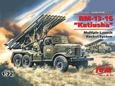1/72 ICM BM-13-16 Katiusha, Mult. Launch Rocket System on ZiL-157 base