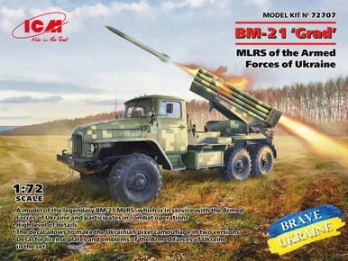 1/72 ICM BM21 Grad MLRS of the Armed Forces of Ukraine - ICM Models