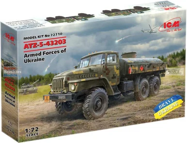 ICM72710 1:72 ICM ATZ-5-43203 Fuel Bowser of the Armed Forces of Ukraine