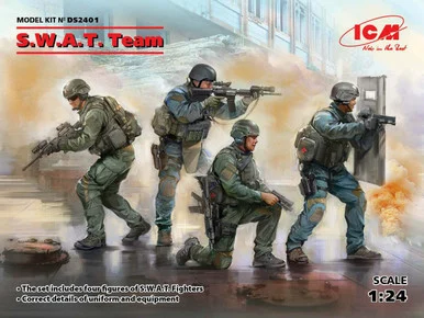 1/24 S.W.A.T. Team (4 figures) - ICM Models