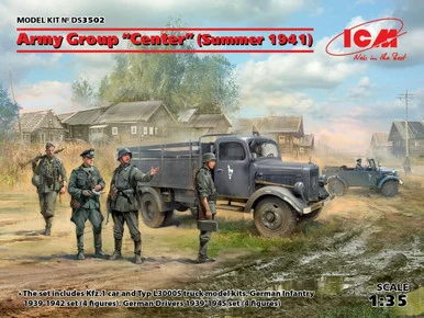 1/35 Army Group Center (Summer 1941) (Kfz.1, Typ L3000S & Figures) - ICM Models