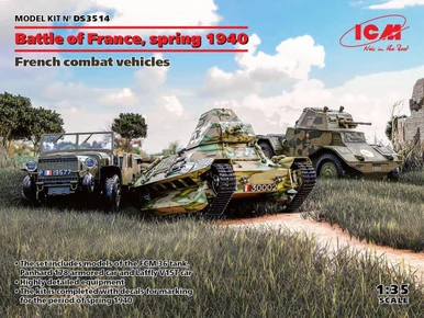 1/35 ICM Battle of France Spring 1940 French Combat Vehicles - ICM Models