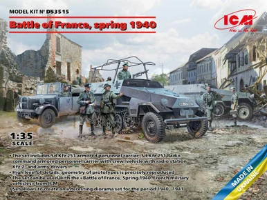1/35 ICM Battle of France Spring 1940 Diorama Plastic Model Kit - ICM Models