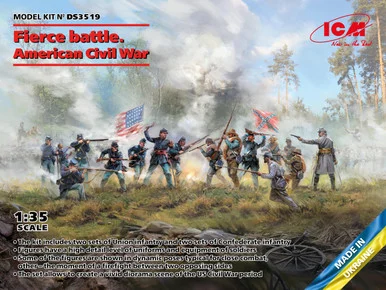 1/35 ICM Fierce Battle American Civil War Diorama Figure Set - ICM Models