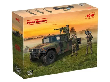 1/35 ICM Models Drone Hunters Humvee and Figure Set Plastic Model Kit