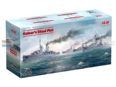 ICMS021 1:700 ICM Kaiser's Steel Fist (contains 4 battleship kits)