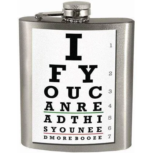 If You Can Read This You Need More Booze 7oz. Hip Flask - Spoontiques