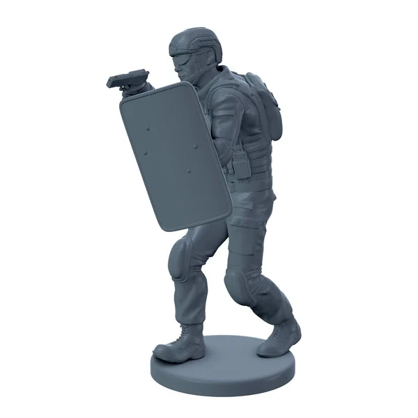 Modern Chinese Soldier With Shield - Alternate Ending Games